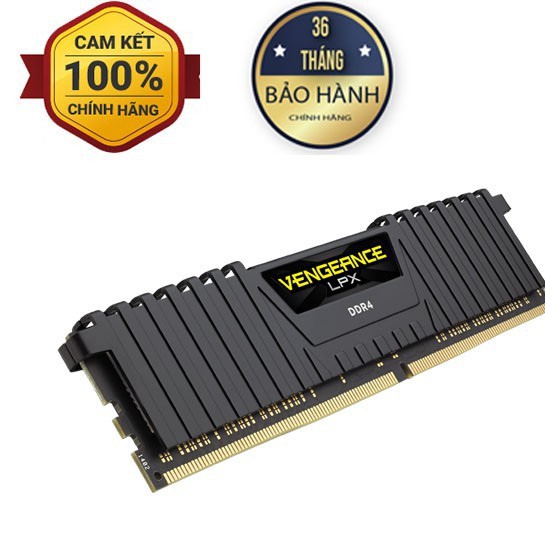 Ram máy tính DDR4 Corsair 8GB-Bus 2666 CMK8X4M1A2666C16- TẢN NHIỆT