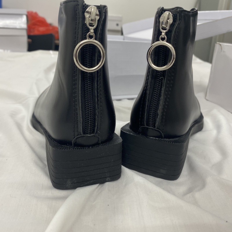 Bốt Nữ Da Trơn Cổ Ngắn Sành Điệu G30 | BigBuy360 - bigbuy360.vn