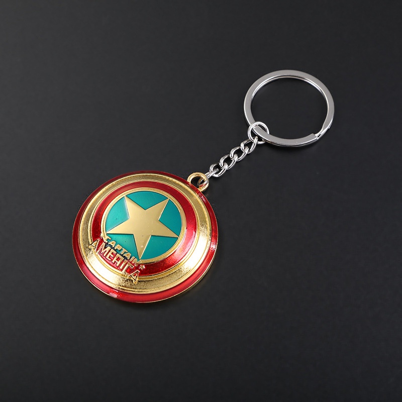 [HÀNG CÓ SẴN] Móc chìa khóa Fidget Spinner Đội trưởng Mỹ Caption American bằng kim loại cực chất