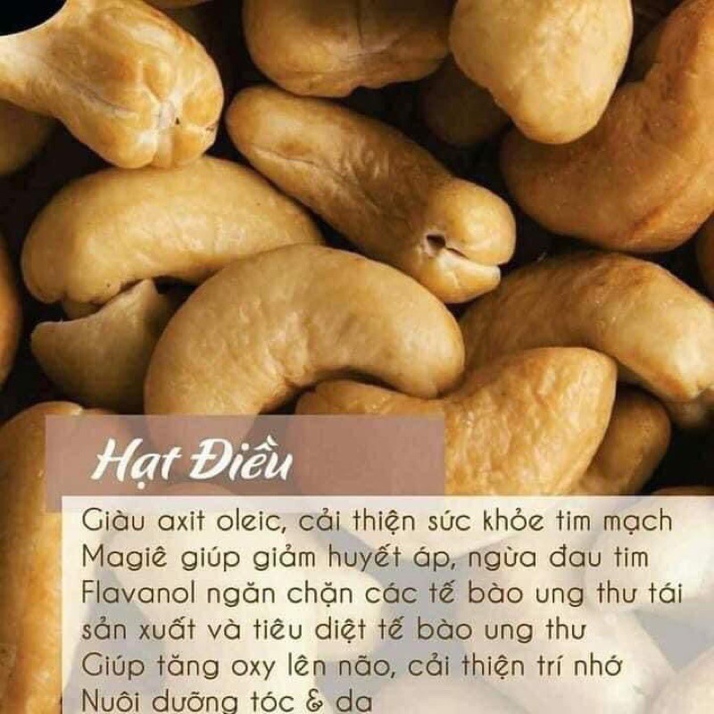 Hạt điều rang muối Bình Phước NADA Nuts, hạt điều rang dòn bùi giàu dinh dưỡng, đồ ăn vặt healthy, Hộp 500gr