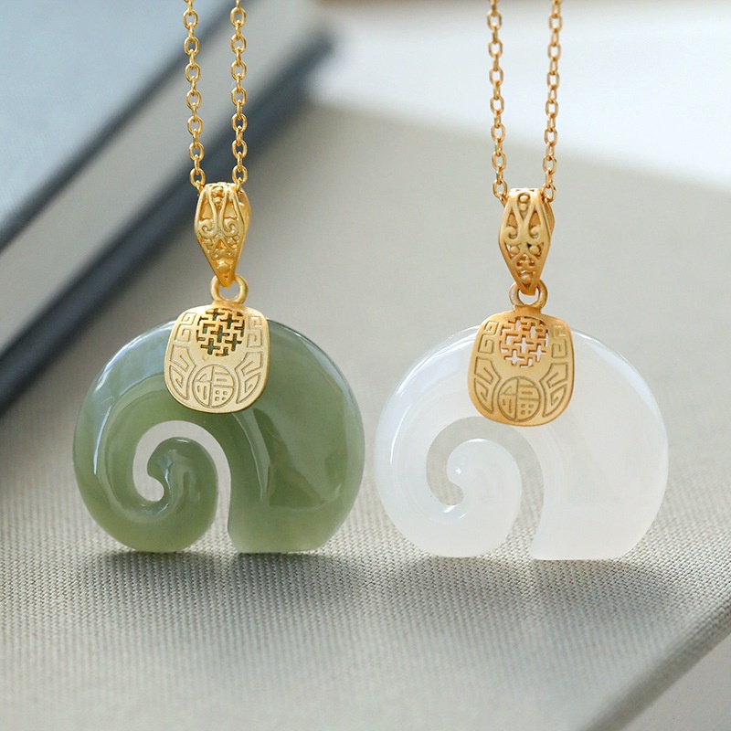 Vòng cổ Mạ Vàng 18K Mặt Hình Voi Đính Đá Sapphire Trắng