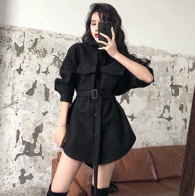 ÁO KHOÁC DẠ KÈM BELT QCCC