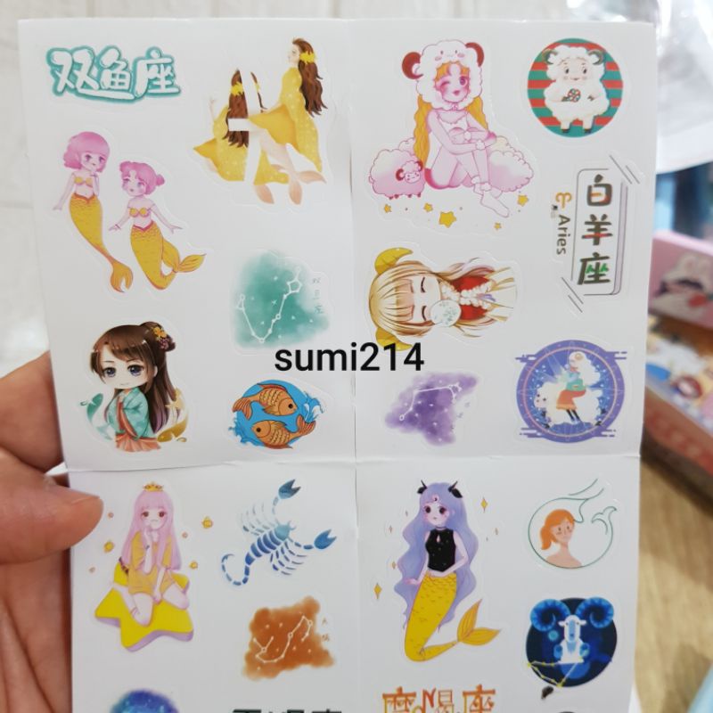 Sét 600 hình dán stick siêu cute