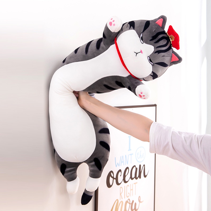 Gấu Bông Mèo Hoàng Thượng Gối ôm Mèo Hoàng Thượng Size Lớn Gấu Bông Hama