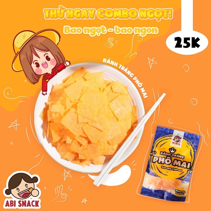 Bánh tráng phô mai ABI - Hàng chính hãng ABI SNACK