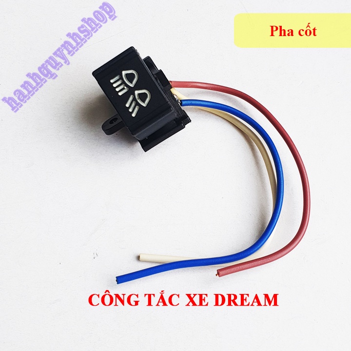 Bộ nút công tắc xe Dream loại đẹp có dây chờ