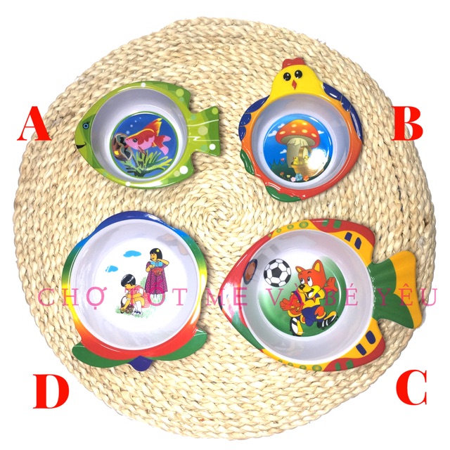 CHÉN / BÁT ĂN DẶM CHO BÉ HÌNH THÚ