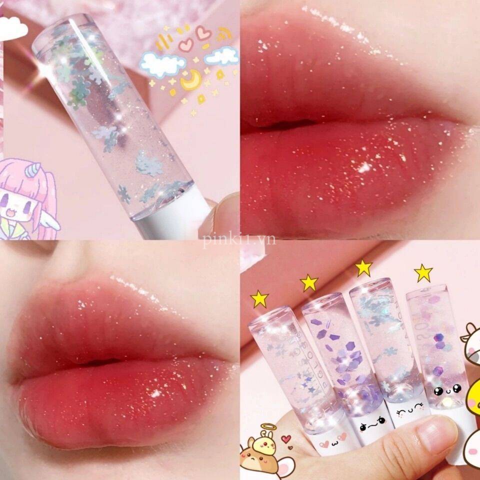 [Hàng mới về] Son bóng trong suốt màu trắng ánh nhũ ngọc trai dạng lăn dưỡng ẩm môi | BigBuy360 - bigbuy360.vn