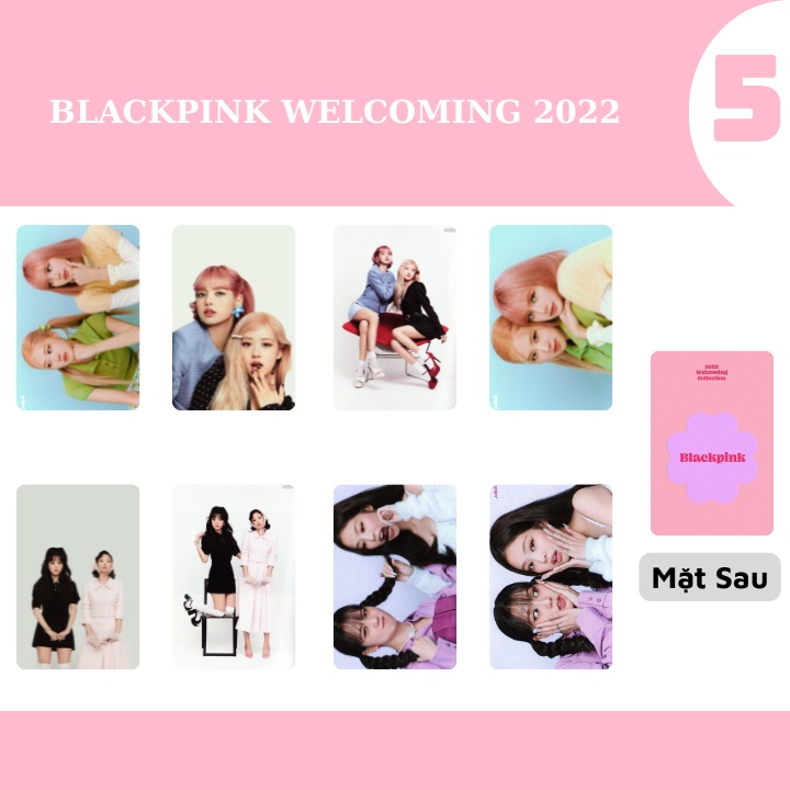 SET 8 CARD BLACKPINK WELCOMING COLLECTION 2022