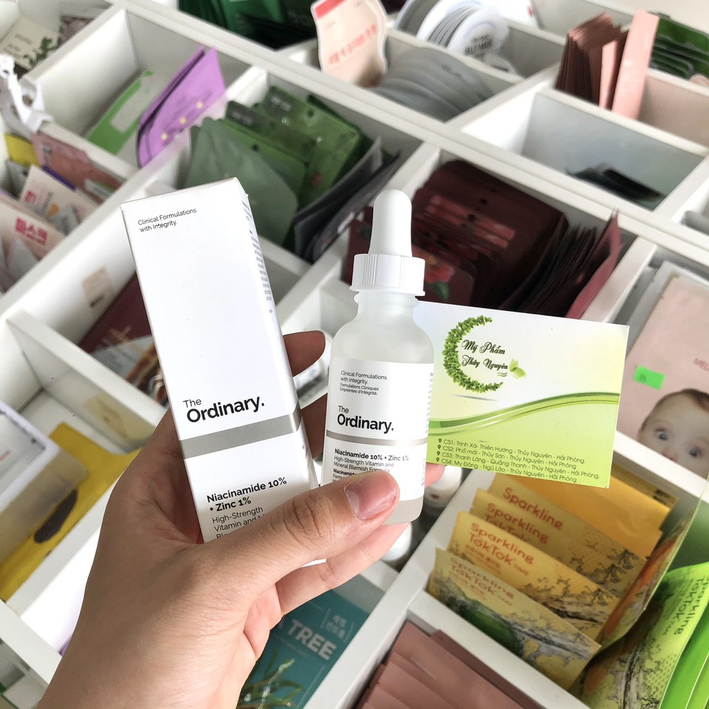 Serum giảm mụn mờ thâm The Ordinary Niacinamide 10% + Zinc 1% 30ml