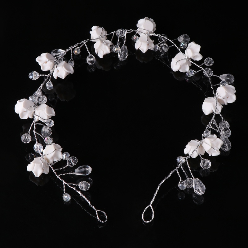 Flgo Phụ Kiện Cài Tóc Hoa Tai Pha Lê Handmade Cho Cô Dâu Trong Ngày Cưới