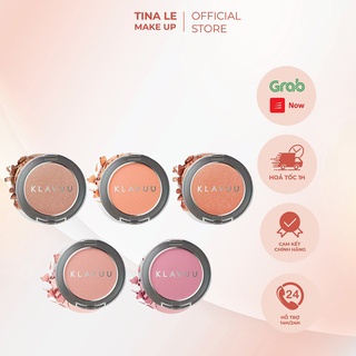 Phấn Má Hồng Klavuu Urban Pearlsation Natural Powder Blusher  Phấn má có độ bám và giữu màu tốt, chất phấn siêu mịn