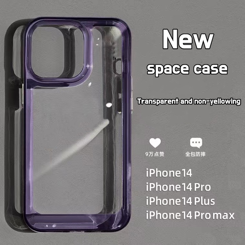 Ốp Điện Thoại Cứng Trong Suốt Chống Sốc Sang Trọng Cho iPhone 14 Plus 14 Pro Max 13 12 11 Pro Max X XR XS 7 8 Plus