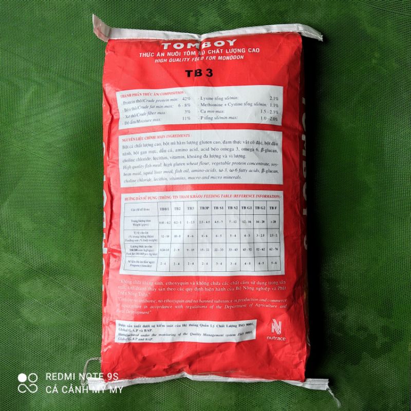 [Bán Lẻ] 500g 1kg Cám Tomboy TB3 thức ăn cho cá vàng