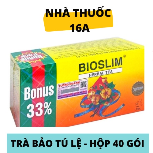 &lt;CHÍNH HÃNG&gt; TRÀ BẢO TÚ LỆ BIOSLIM - HỖ TRỢ GIẢM CÂN, ĐÀO THẢI MỠ THỪA TRONG CƠ THỂ, MANG LẠI VÓC DÁNG XINH