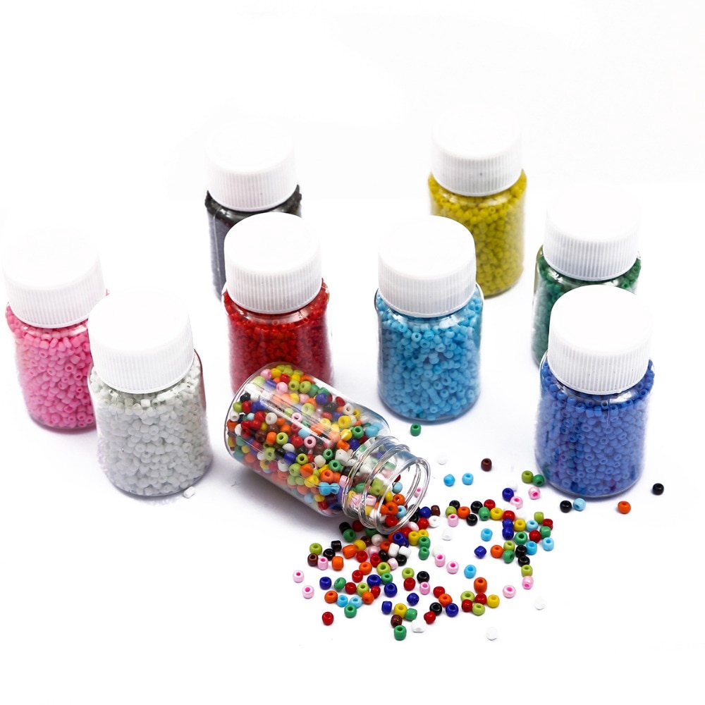 Lọ 3000 hạt cười xỏ làm trang sức 2mm