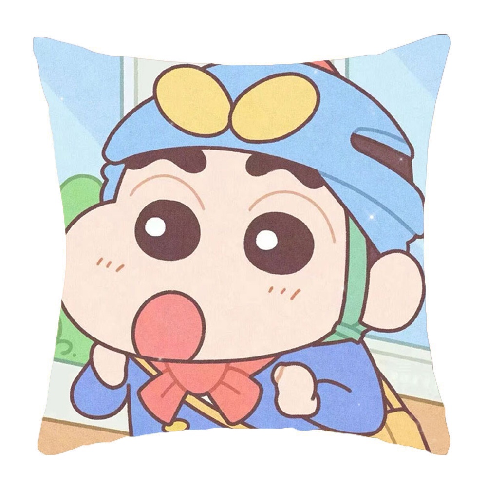 Gối in hình CRAYON SHIN-CHAN Shin Cậu Bé Bút Chì chibi anime xinh xắn tiện lợi chất đẹp