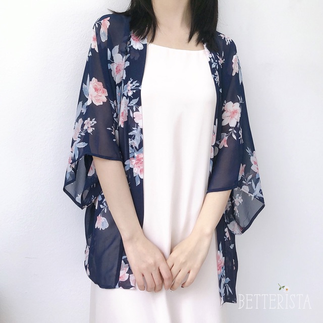 {hơn 30 mẫu} Kimono voan hoạ tiết Betterista