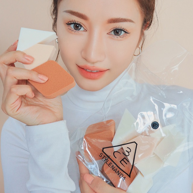 TÚI 13 MÚT MAKEUP 3CE PRO MULTI SPONGE | BigBuy360 - bigbuy360.vn