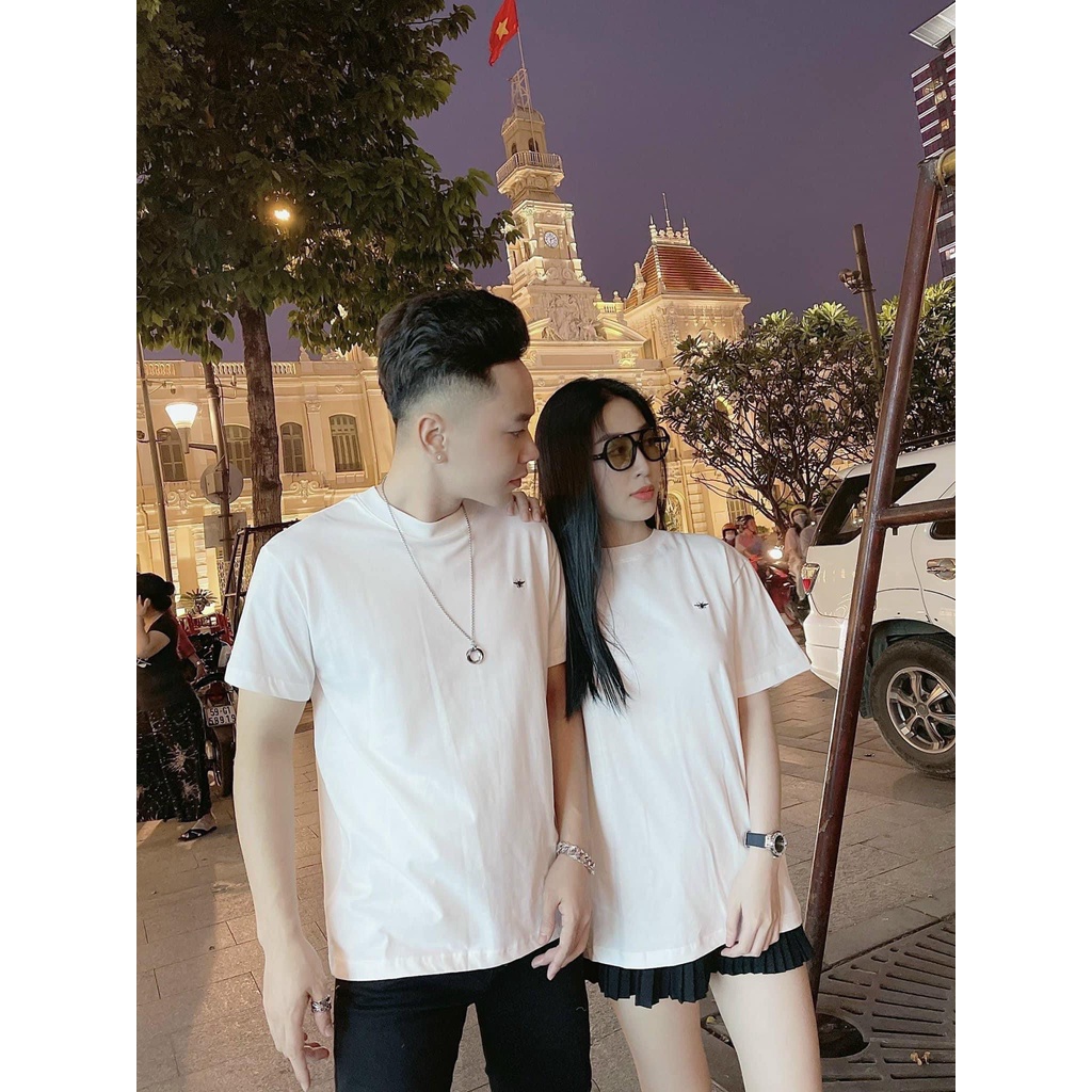 Áo phông nam, áo thun nam ngắn tay thêu ong dễ mặc đơn giản chất vải thoáng mát có giãn nhẹ T00256