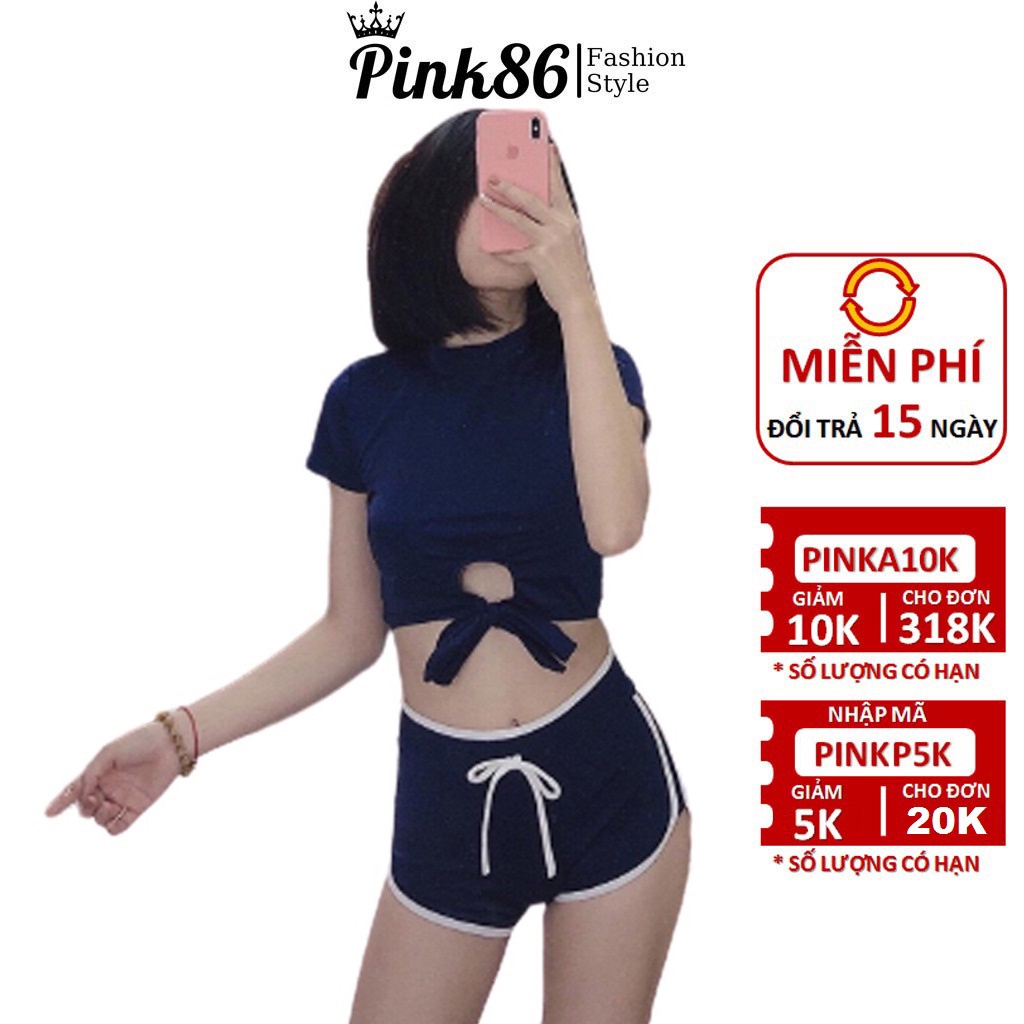 Bộ đồ bơi áo croptop quần short năng động BK-506i