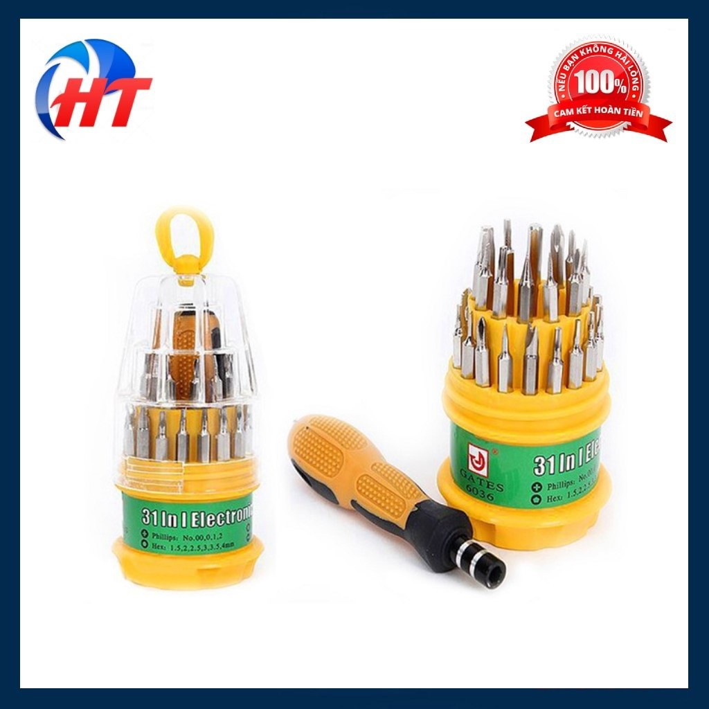 BỘ VÍT TRÒN 31 in 1 - - Bộ tua vít thiết kế nhỏ gọn