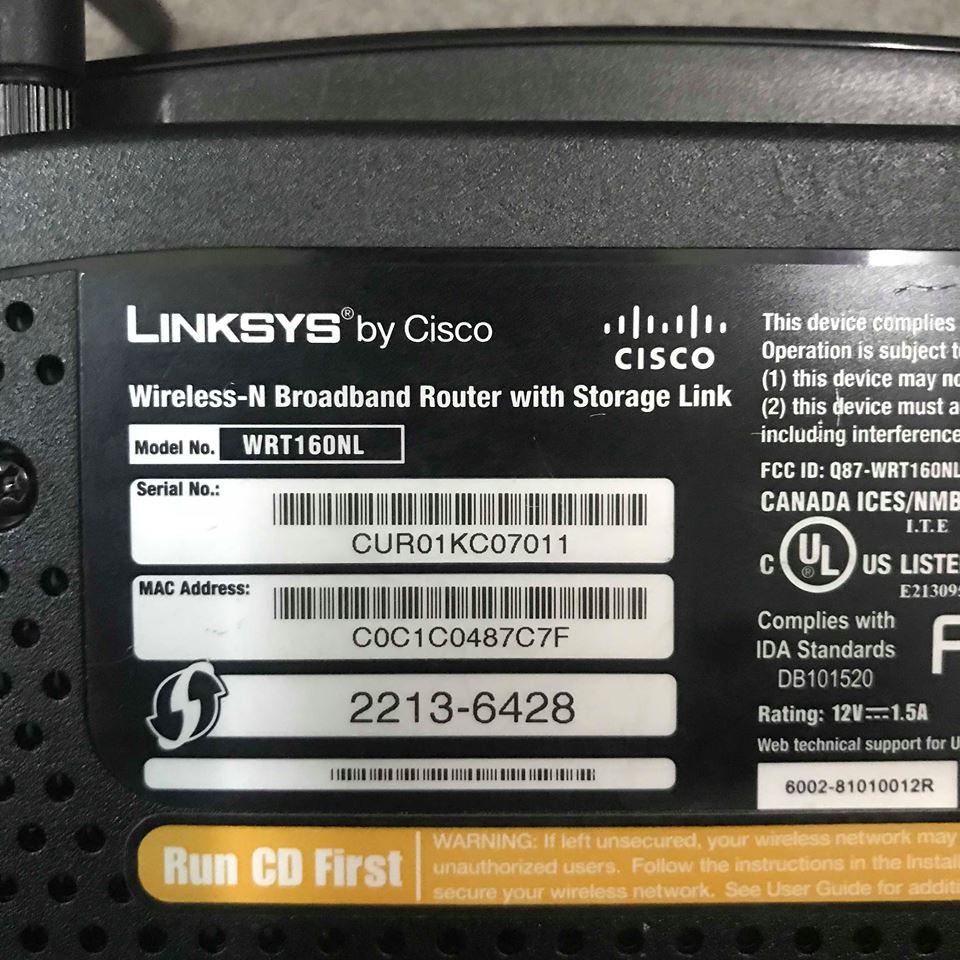 Bộ phát wifi Cisco Linksys WRT160NL 300Mbps