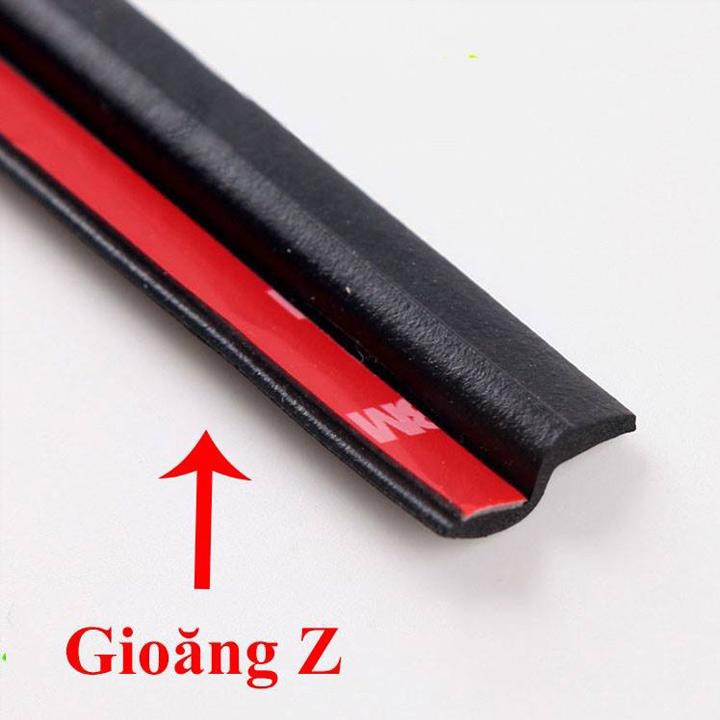 Gioăng cao su chữ Z dán cửa xe ô tô, chống ồn, chống bụi (Ron 3M cao cấp giá cho 1m)