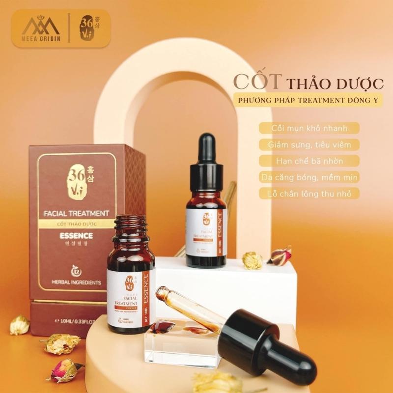 Serum huyết thanh cốt thảo dược 36 vị MeeA Origin Facial Treatment Đông Y 10ml, ngừa mụn, mờ sẹo rỗ, phục hồi da