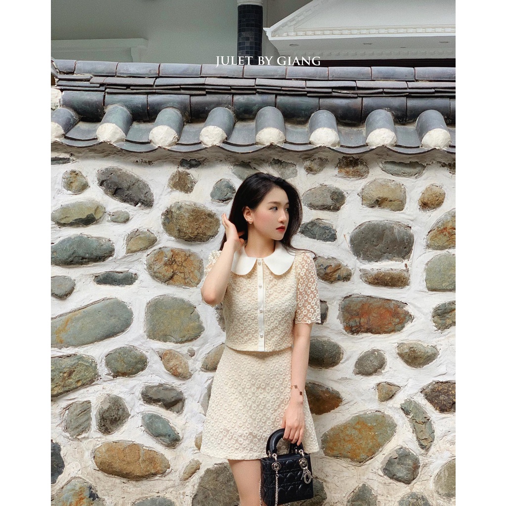 Chân váy ren hoa cúc TÁCH LẺ SET- SIZE S/M/L- HÀNG CHÍNH HÃNG- JuletbyGiang