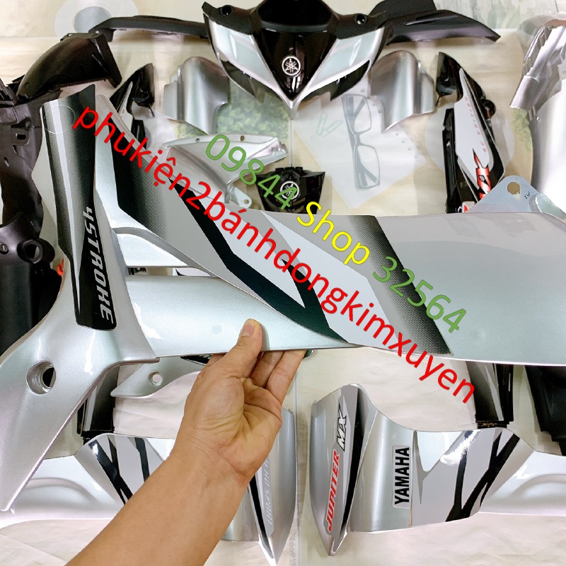 Dàn áo xe JUPITER MX màu BẠC,JUPITER Gravita TẶNG TEM -nhựa nguyên sinh ABS LOẠI DẸP