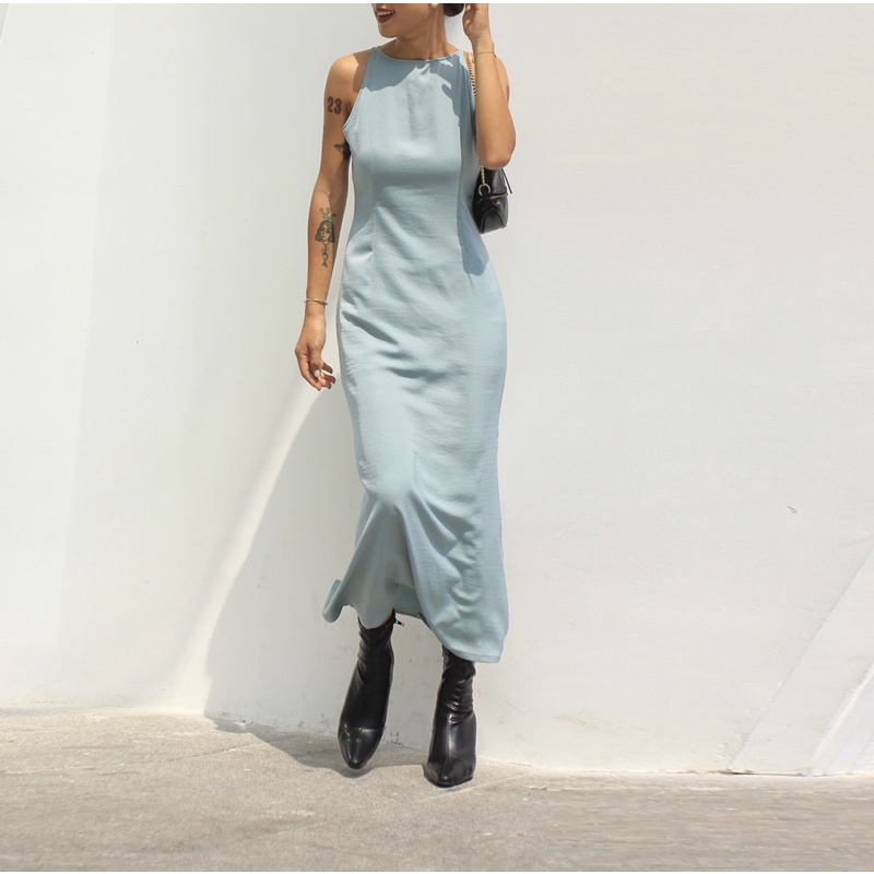 Váy Lụa Dáng Dài Tran Dress | FLANH