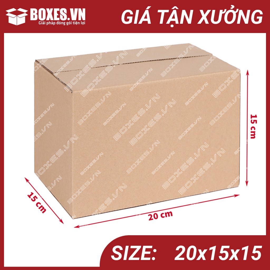 20x15x15 Combo 100 hộp Carton đóng gói hàng giá tại xưởng