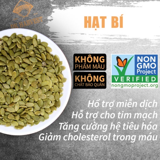 Hạt Bí Xanh Tách Vỏ Không pha nhập khẩu_Ăn kiêng, Eat clean