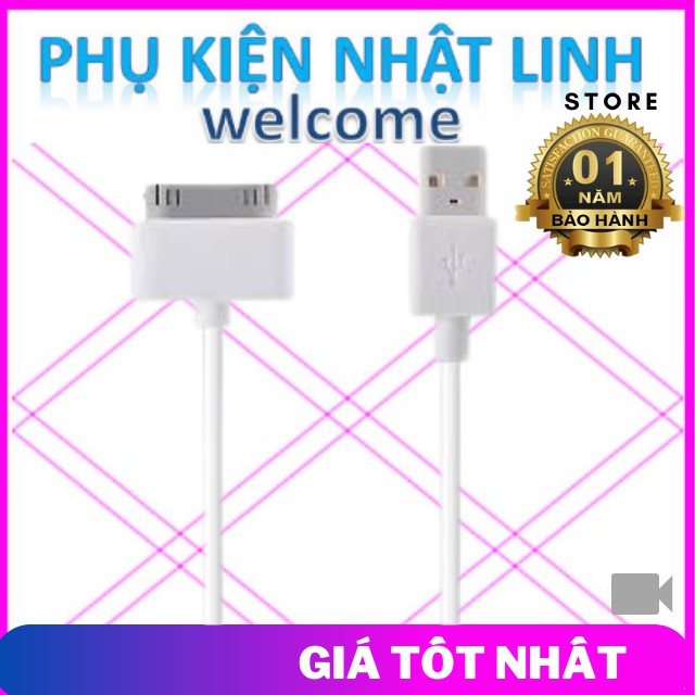 Dây Sac ipad, Dây Sạc iphone 4,4s, Dây Sạc Nhanh Dùng ipad,iphone 4/4s Chính Hãng Hoco