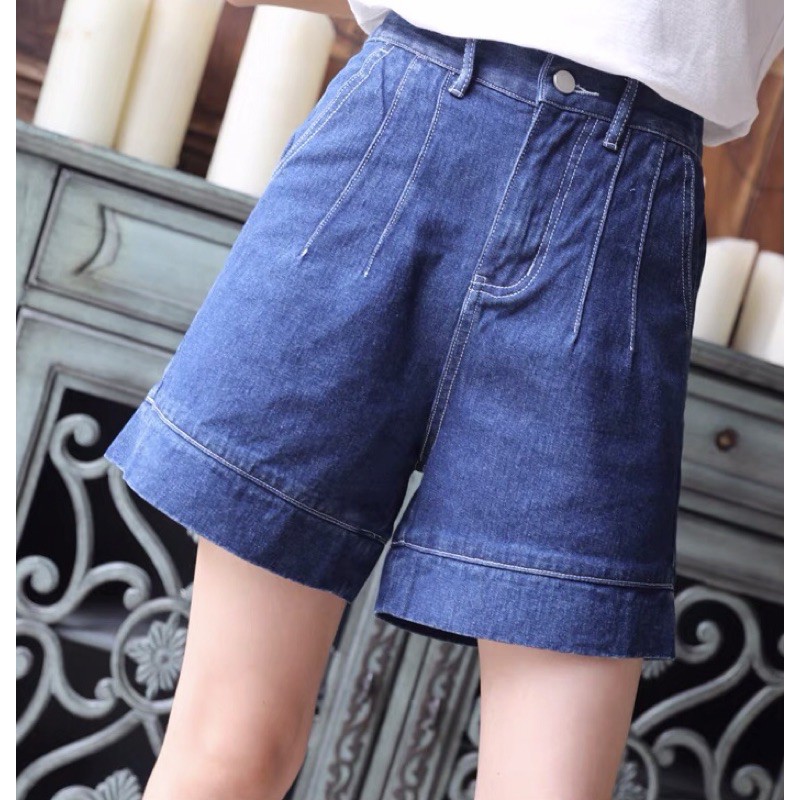 QUẦN SHORT XẾP LY CẠP CAO