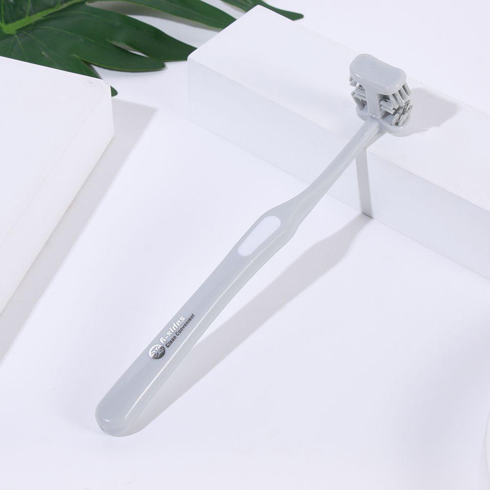 Mocho Bàn Chải Đánh Răng 6 Mặt Tròn Siêu Mịn Chăm Sóc Răng Miệng Cho Người Lớn