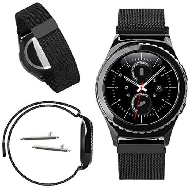 Dây Đeo 20mm Thép Lưới Milanese Cho Samsung Galaxy Watch 42mm, Gear S2 Classic, Galaxy Watch Active, Gear Sport...