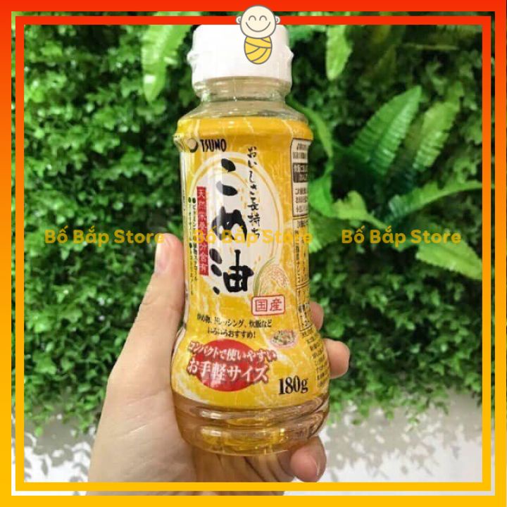 Dầu Gạo TSUNO ⚡𝟭𝟬𝟬% CHÍNH HÃNG⚡ Cao Cấp Nhật Bản Cho Bé Ăn Dặm 180g