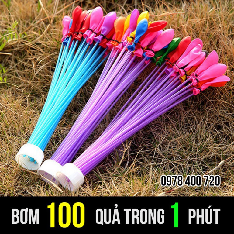 Sỉ 27 chùm bóng bay nước, 3000 bóng thay, 3000 chun buộc, 15 công cụ, 9 đầu nối - Bóng nước chùm, Bong bóng nước