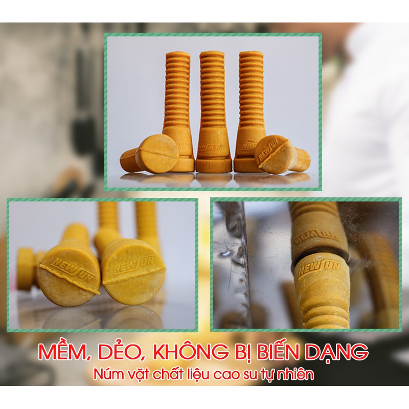 Combo 20 núm cao su vặt lông gà vịt phi19 dài 9.5cm NEWSUN-Mút cao su tự nhiên dai bền