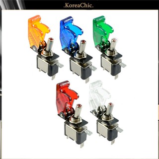 Công tắc gạt bật/tắt dạng đứng 12V 20A có đèn LED sáng cho xe hơi