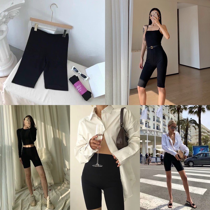 Quần biker short chất len gân ( kèm ảnh thật) | BigBuy360 - bigbuy360.vn