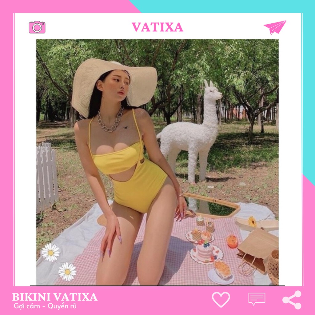Bikini đồ bơi đi biển áo ống quần phối dây sành điệu VATIXA BKN60