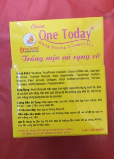 Kem trắng da ngọc trai One today 20g