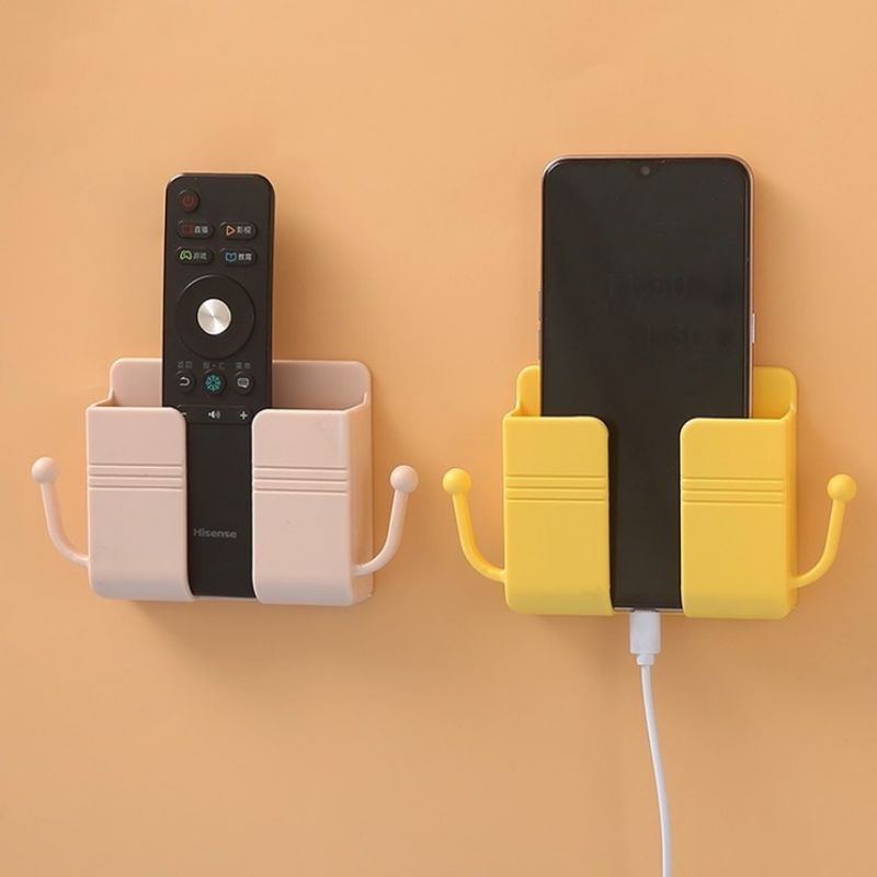 Kệ Dán Tường Để Điện Thoại Điều Khiển Thông Minh Có Móc Treo