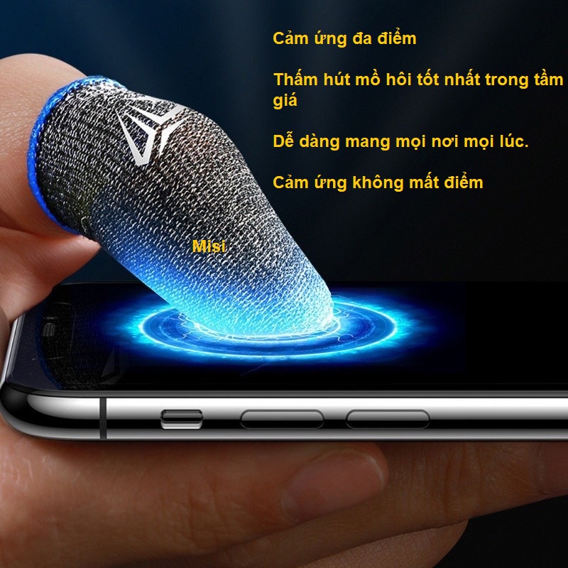 🆔Găng tay chơi game ff, liên quân Mobile, Pubg,Bao tay chơi game memo, shezi, chơi siêu nhạy chống mồ hôi cao cấp gaming