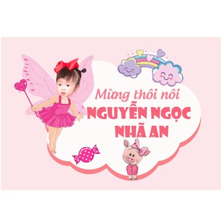 Bảng tên sinh nhật bé gái