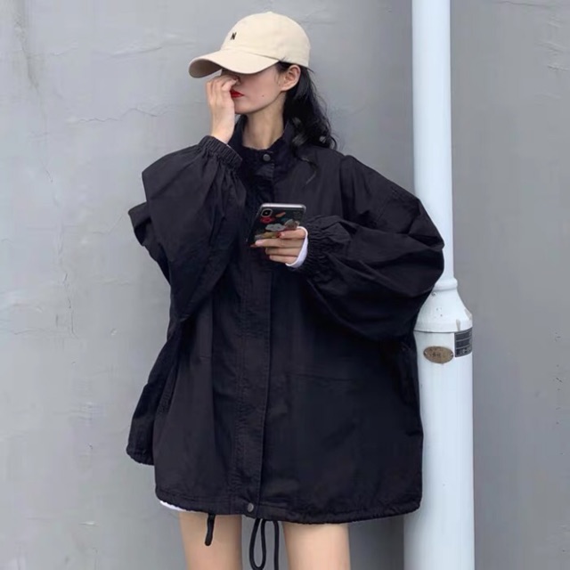 Áo khoác kaki nữ form rộng Cánh Dơi ulzzang Wind | BigBuy360 - bigbuy360.vn