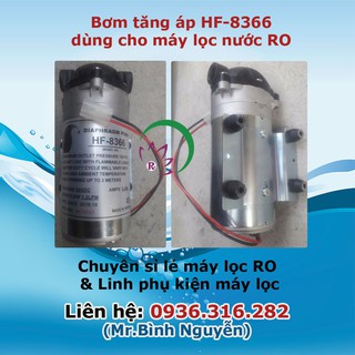 Bơm Tăng Áp HF-8366 Dùng Cho Máy Lọc Nước, Máy Phun Sương Nhập Khẩu Taiwan 100%